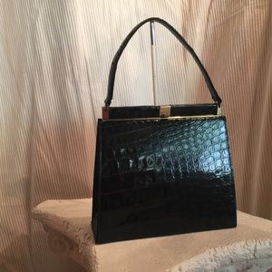 Vintage BELLESTONE Alligator Leather Handbag